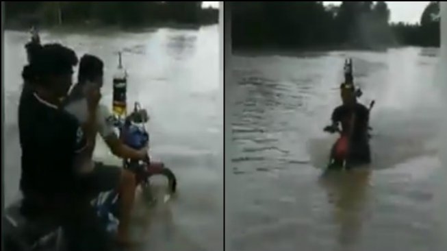 Dimodif Simpel Biar Anti Banjir, Motor Ini Sekali Jatuh Langsung 'Tamat'