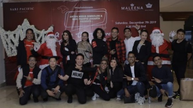 Artha Meris Simbolon dan Bastian Steel Meriahkan Natal di Sini