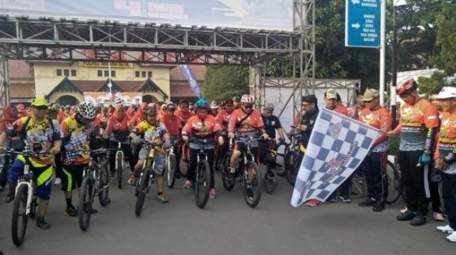 Ratusan Goweser Antusias Meriahkan HUT Polres Kota Serang ke-3