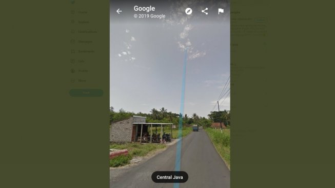 Google Maps mengarahkan jalan menuju surga. [Twitter]