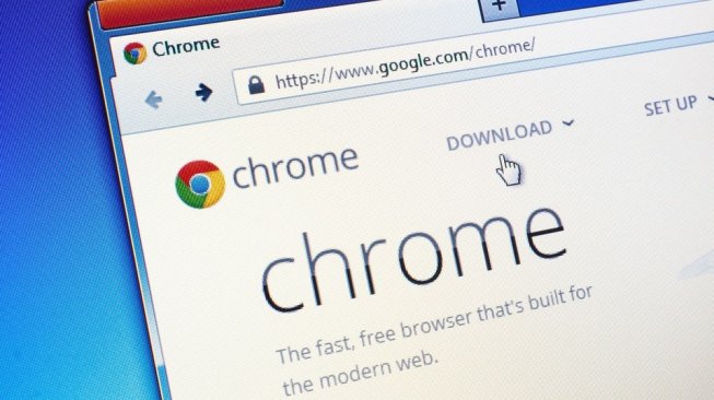 Ilustrasi Google Chrome di desktop. [Shutterstock]