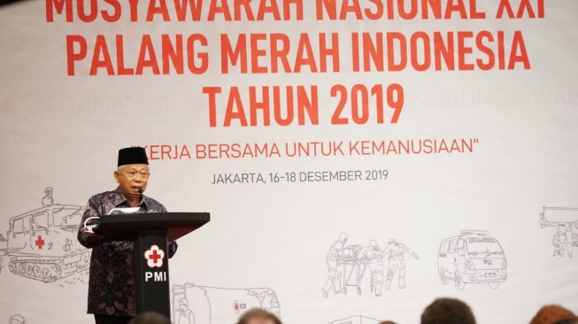 Buka Musyawarah PMI, Wapres Ma'ruf Puji Kinerja Jusuf Kalla