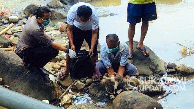 Penemuan Jasad Bayi di Pinggir Sungai Gegerkan Warga Cibadak Sukabumi