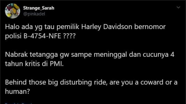 Pengendara Moge Harley yang Tabrak Nenek-nenek Resmi Jadi Tersangka