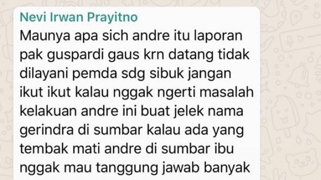 Bidik layar soal percakapan di sebuah grup WhatsApp bernama TF Politik Hukum Hankam A. (istimewa).