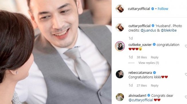 Cut Tari Posting Foto Suami, Iis Dahlia Hingga Cut Keke Ucapkan Selamat