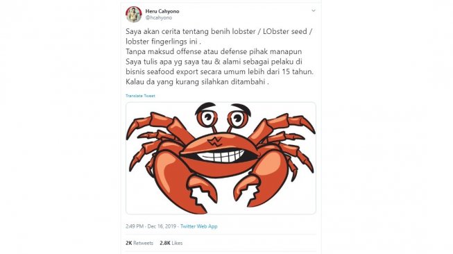 Ide Edhy Prabowo Soal Lobster Dianggap Aneh dan 4 Berita 