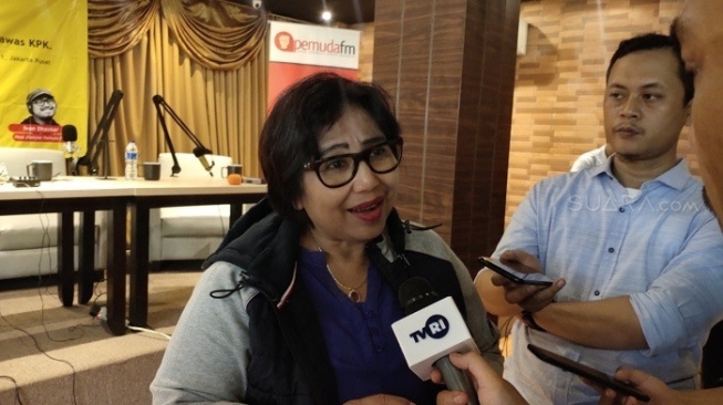 Ketua DPP Nasional Demokrat Irma Suryani Chaniago. (Suara.com/Ria Rizki).