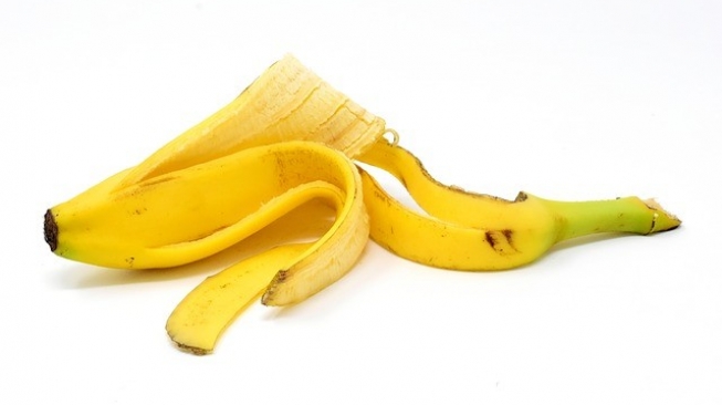 Ilustrasi kulit pisang. (Pixabay)