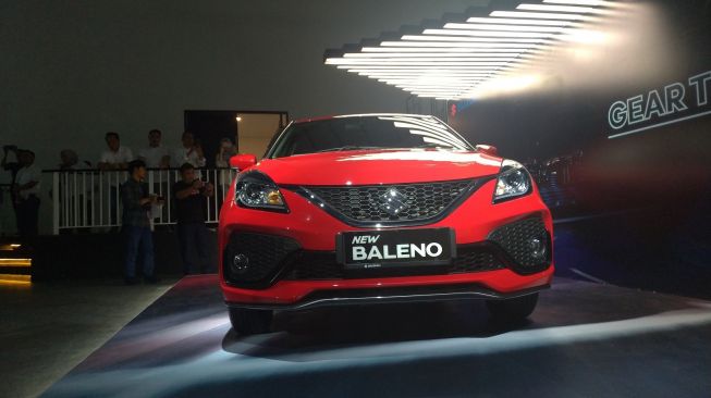 New Suzuki Baleno diperkenalkan di Jakarta, Jumat (20/12/2019). [Suara.com/Manuel Jeghesta Nainggolan]