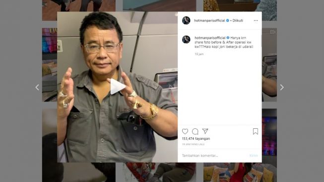 Hotman Paris membela pramugari Garuda Indonesia (instagram/@hotmanparisofficial)