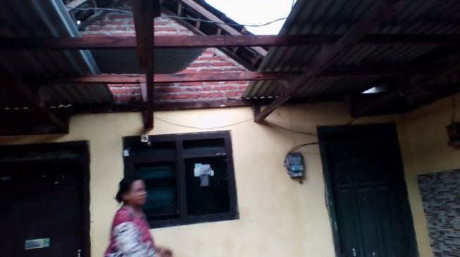 Desa di Sidoarjo Diamuk Angin Kencang, 40 Rumah Warga Rusak