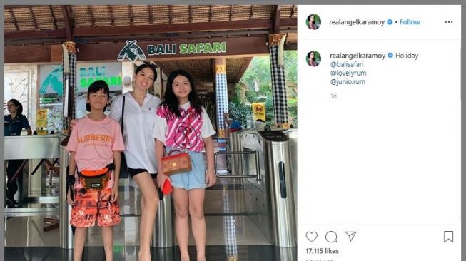 Liburan Angel Karamoy dan Anak-anak di Bali (instagram.com/realangelkaramoy)