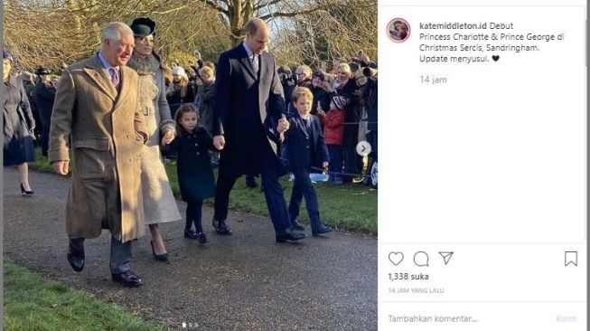 Natal Keluarga Kerajaan Inggris . (Instagram/katemiddleton.id)