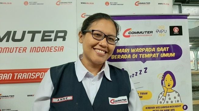 VO Corporate Communications PT KCI Anne Purba. (Suara.com/Dini Afrianti)