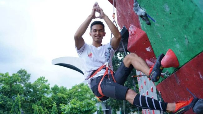 Atlet panjat tebing Indonesia, Alfian Muhammad Fajri. [Instagram/alfian_m_fajri]