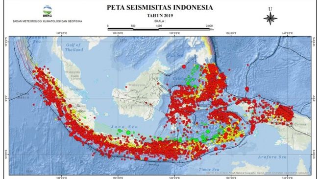 Peta Wilayah Gempa Indonesia Terbaru - IMAGESEE