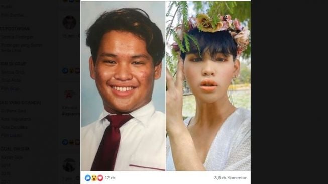 Transformasi sebelum dan sesudah pakai K-Beauty. (Facebook/Subtle Asians Straits)