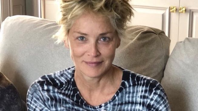 Sudah Berusia 64 Tahun, Aktris Sharon Stone Banjir Pujian saat Tampil Topless