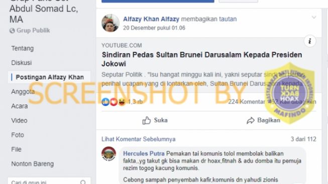 CEK FAKTA: Sultan Brunei Sindir Pedas Presiden Jokowi, Benarkah?