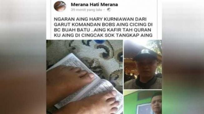 Bikin Geger Warganet, Viral Lelaki Asal Garut Injak Alquran