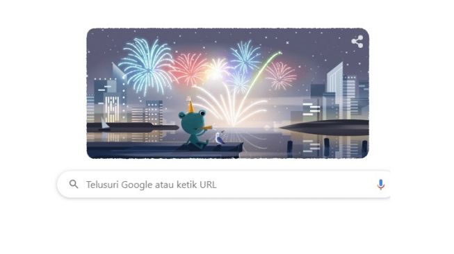 Sambut Hari Terakhir 2019, Google Rayakan Lewat Doodle Katak