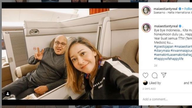 Gaya Liburan Maia Estianty dan Irwan Mussry (instagram.com/maiaestiantyreal)