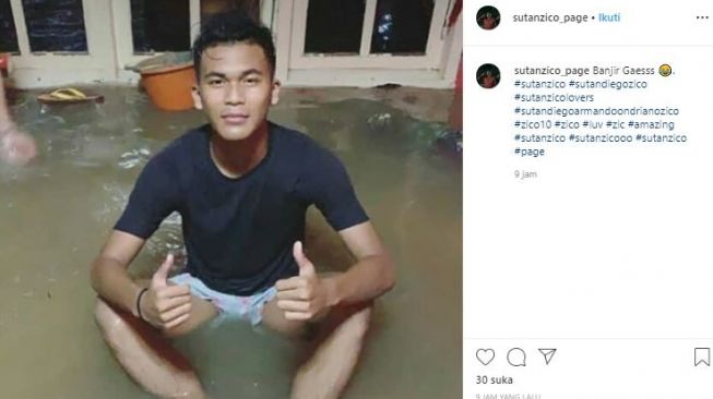 Sutan Zico dikabarkan sedang kebanjiran. (Instagram/@sutanzico_page).