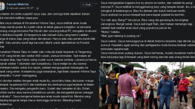 Relawan diusir pejabat. (Facebook/Fauzan Mukrim)