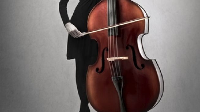 Double bass atau kontrabas. (Shutterstock)