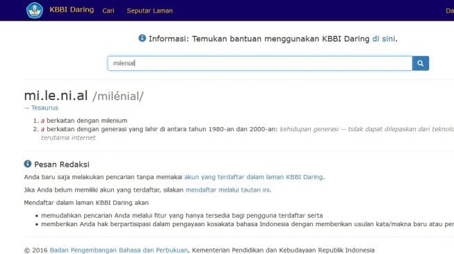 Milenial Ditetapkan Sebagai Kata Tahun Ini 2019