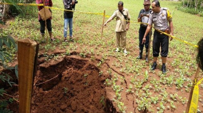 Muncul Lagi Fenomena Sinkhole di Gunungkidul, Warga Khawatir Lubang Meluas