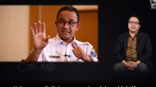 Ade Armando menyebut peluang Anies jadi presiden kecil. (YouTube/Cokro TV)