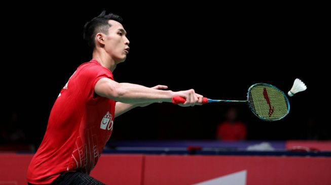 Pebulutangkis tunggal putra Indonesia, Jonatan Christie, terhenti di babak perempat final Malaysia Masters 2020 usai kalah dari Ng Ka Long Angus (Hong Kong), Jumat (10/1). [Humas PBSI]