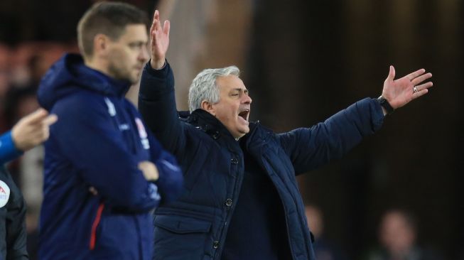 Manajer Tottenham Hotspur, Jose Mourinho. [LINDSEY PARNABY / AFP]