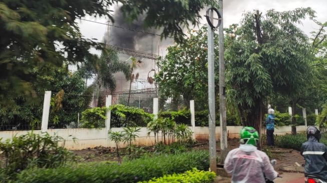 Gardu Induk Gambir Baru Terbakar (ist)