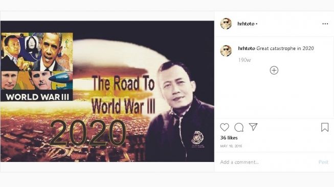 Prediksi World War III - (Instagram/@hrhtoto)