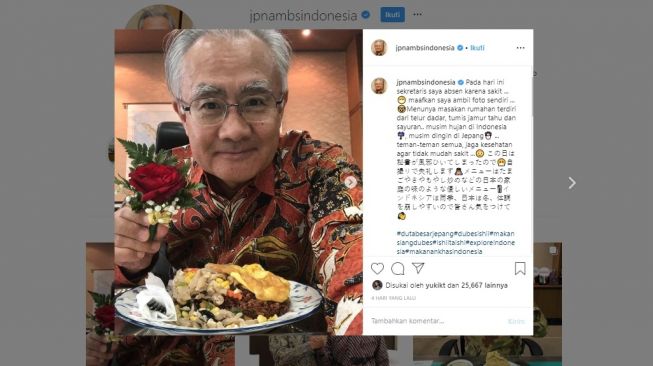 Ungkit soal Hujan, Selfie Dubes Jepang untuk Indonesia ini Jadi Sorotan