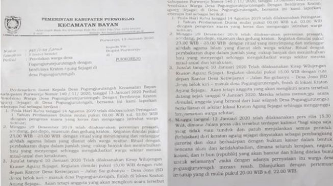 Warga Kirim Surat Penolakan atas Kerajaan Agung Sejagat (instagram/@dinarhapsariprameswari77)