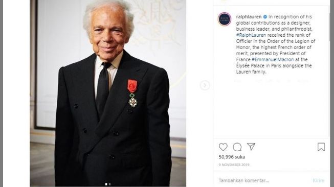 Lukai Warga Kulit Hitam, Ralph Lauren Minta Maaf