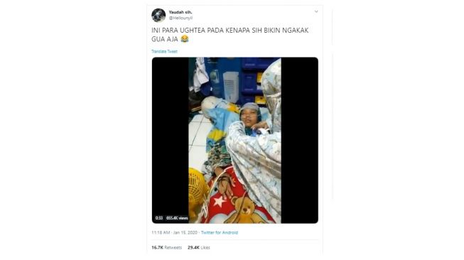 Peragakan sinetron azab bikin tepok jidat. [Twitter]