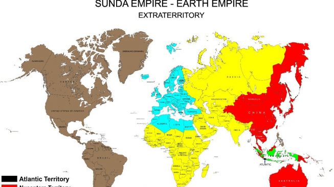 Sebaran wilayah kekuasaan Sunda Empire (Twitter/esa_emf)