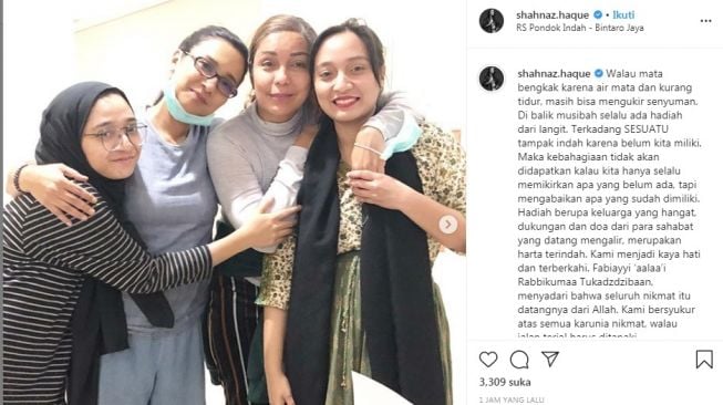 Soraya Haque, Shahnaz Haque dan anak Marissa Haque [Instagram/@shahnaz.haque]