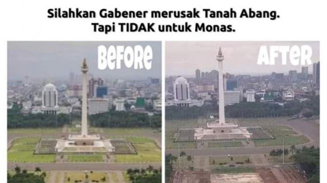 Pohon di Monas Digunduli, DPRD Panggil Dinas Citata DKI Hari Ini