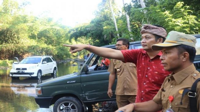 Jembatan Penghubung Desa Poh santen dan Desa Pegang Segera Dibangun