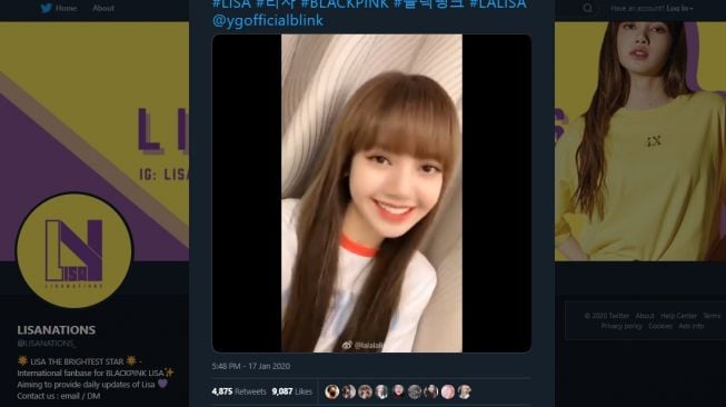 Video Lisa BLACKPINK di Weibo. (Twitter/@LISANATIONS_)