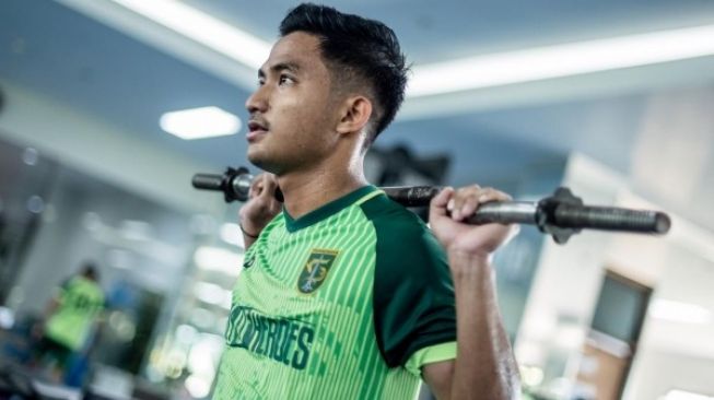 Hambali Tolib berlatih bersama Persebaya Surabaya, Rabu (22/1/2020).