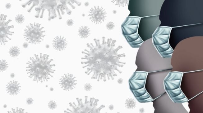 Ilustrasi wabah virus corona (coronavirus). (Shutterstock)
