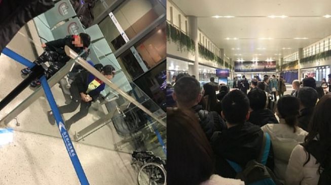 Diduga terkena virus corona, orang tua tinggalkan anak di bandara(Weibo/Bu Xiu Zxp)