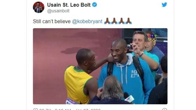 Screenshot Twitter @usainbolt 